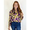 PRINTED FANCY COLLARED BLOUSE