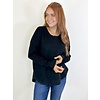 RYAN BLACK RIBBED SWEATER