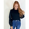 BLACK MIX KNIT SWEATER