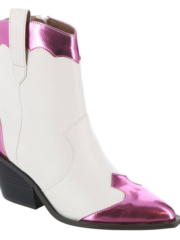ONE CHANCE-pink/white BOOTIE