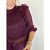 DAYS RUFFLE TOP - FUCSHIA