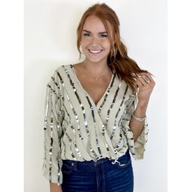  JOVIENNE SEQUIN TOP