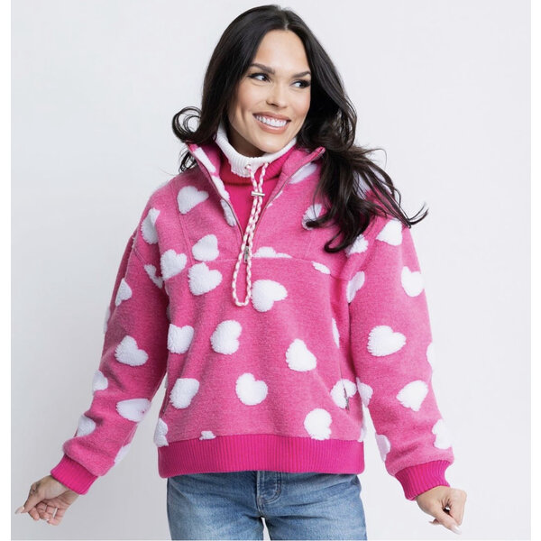  HEART FLEECE PULLOVER