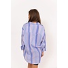 Blue Fall Stripe Poplin Oversized Tunic