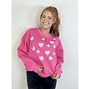 SEQUIN HEARTED SWEATSHIRT