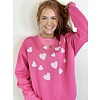 SEQUIN HEARTED SWEATSHIRT