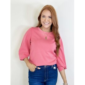  TWISTED MODAL TOP - CORAL