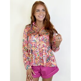  COLORED TRAILS TIERED SHIRT