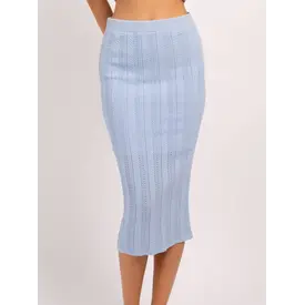  Blue Louis Pointelle Skirt