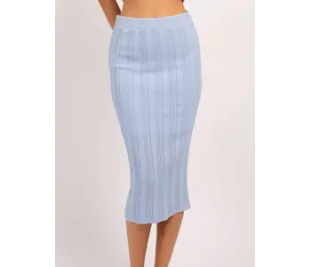 Blue Louis Pointelle Skirt