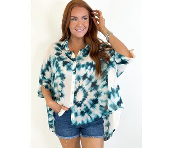 Teal Mosaique HiLow Top