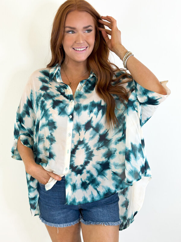 Teal Mosaique HiLow Top