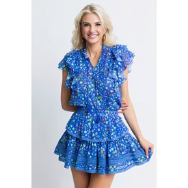  Blue Summer Fruit Tier Skirt