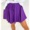 PURPLE MINI SKIRT W/ SHORTS