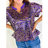 DIANE TOP PURPLE AND GOLD