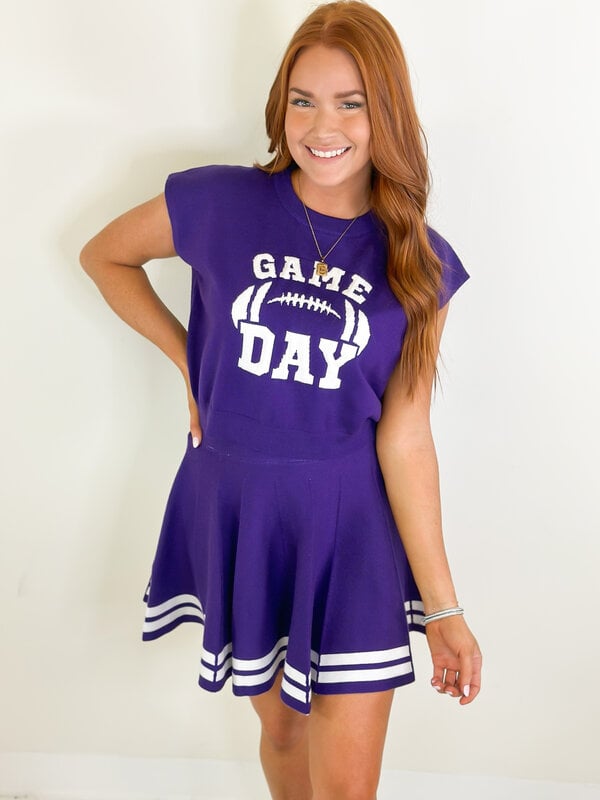 PURPLE CHEER SKIRT