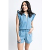 DENIM SHORT SET