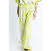 PALM LEAF SMOCK WAIST PANT