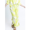 PALM LEAF SMOCK WAIST PANT