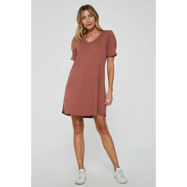  SPENCER DRESS- ADOBE