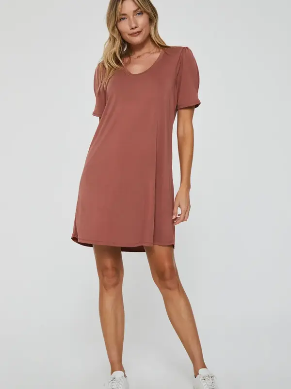 SPENCER DRESS- ADOBE