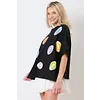 Black Football Towel & Sequin Top
