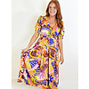 DELPHI DRESS - TRIBAL ORANGE MULTI