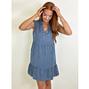 BERNICE BLUE TENCEL DRESS