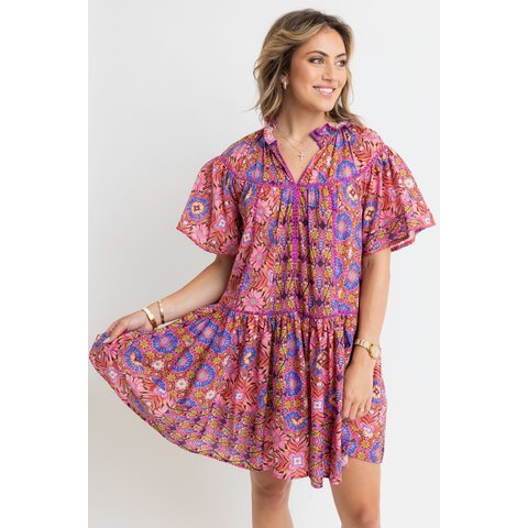KALEIDOSCOPE EMBRO DRESS