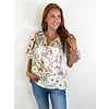 FLORAL EMB PUFF SLEEVE TOP