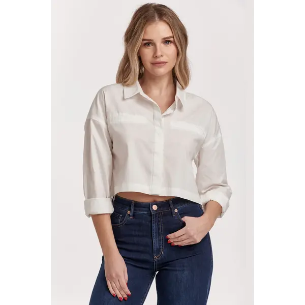  WHITE CROPPED ARIANNA TOP