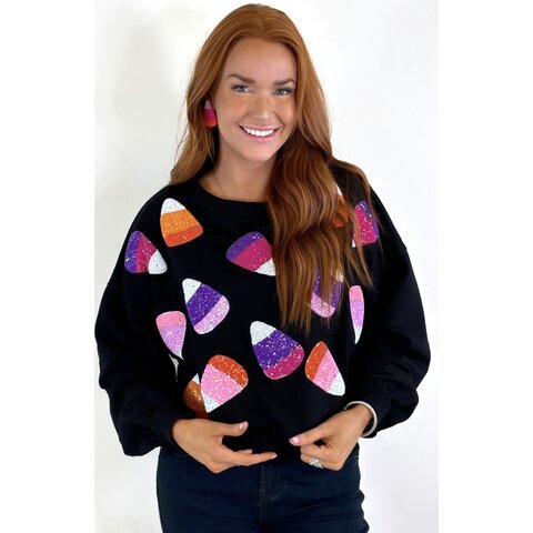 CANDY CORN SWEATERSHIRT