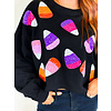 CANDY CORN SWEATERSHIRT