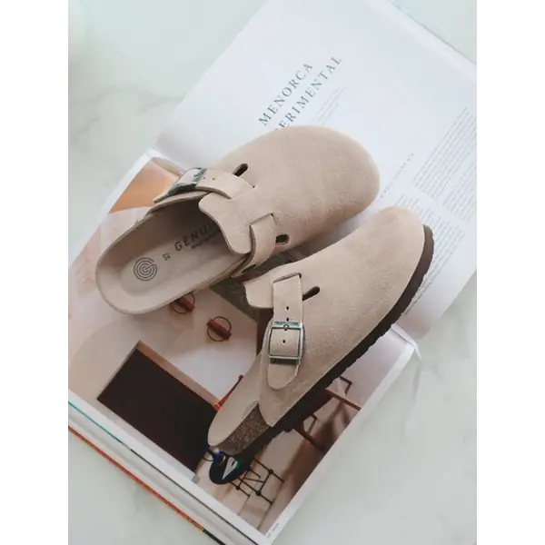  Riva Velour Clog- TAUPE