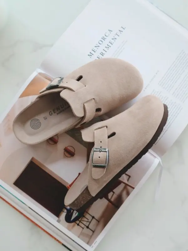 Riva Velour Clog- TAUPE