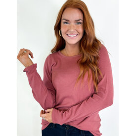  LONE SLEEVE BOAT NECK TOP