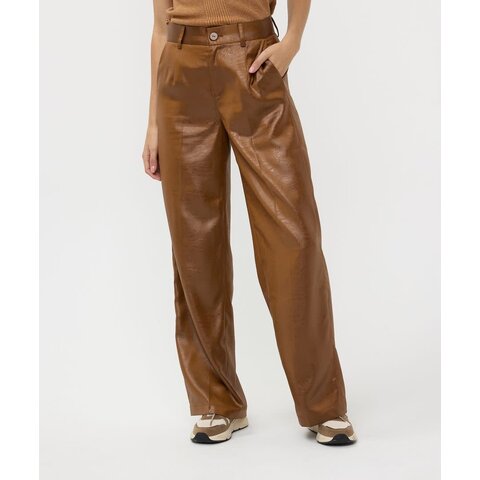 METALLIC CRINKLE TROUSER