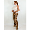 METALLIC CRINKLE TROUSER