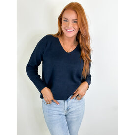  NAVY XHOSA LONG SLV CREW
