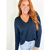NAVY XHOSA LONG SLV CREW