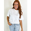 TESHA JERSEY RHINESTONE CREWNECK TEE