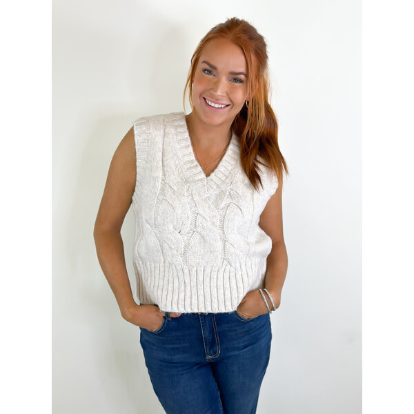  BEIGE SWEATER VEST