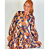 BROWN MEDLEY TIER DRESS