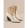 BEIGE 2-TONED BOOTIE