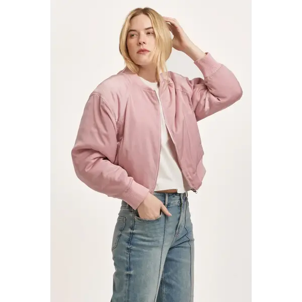  SATIN PINK JACKET - SAMARIA