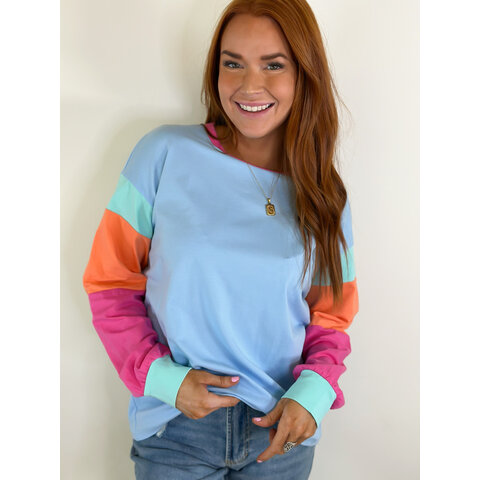 COLORBLOCK PATCH LONGSLV