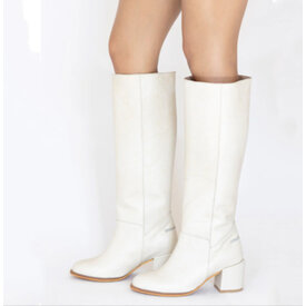  Cleo Knee High Boot- OFF WHITE