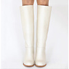 Cleo Knee High Boot- OFF WHITE