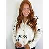 IVORY BOW SWEATER