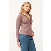 LUNA THERMAL TOP - MARRON